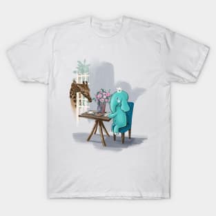 Elephant Tiffan & giraffe T-Shirt